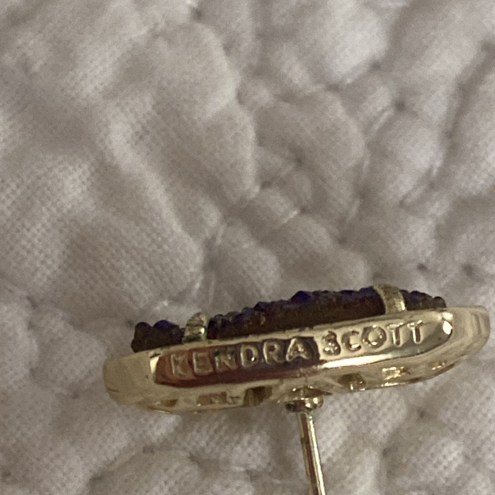 Kendra Scott Purple and Gold Earrings - Picture 6 of 7